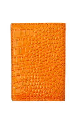Holland Cooper Chelsea Passport Holder Orange Croc Clearance