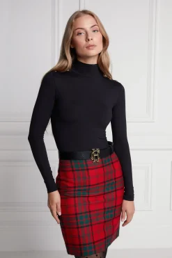 Holland Cooper Chelsea Skirt Red Tartan Sale