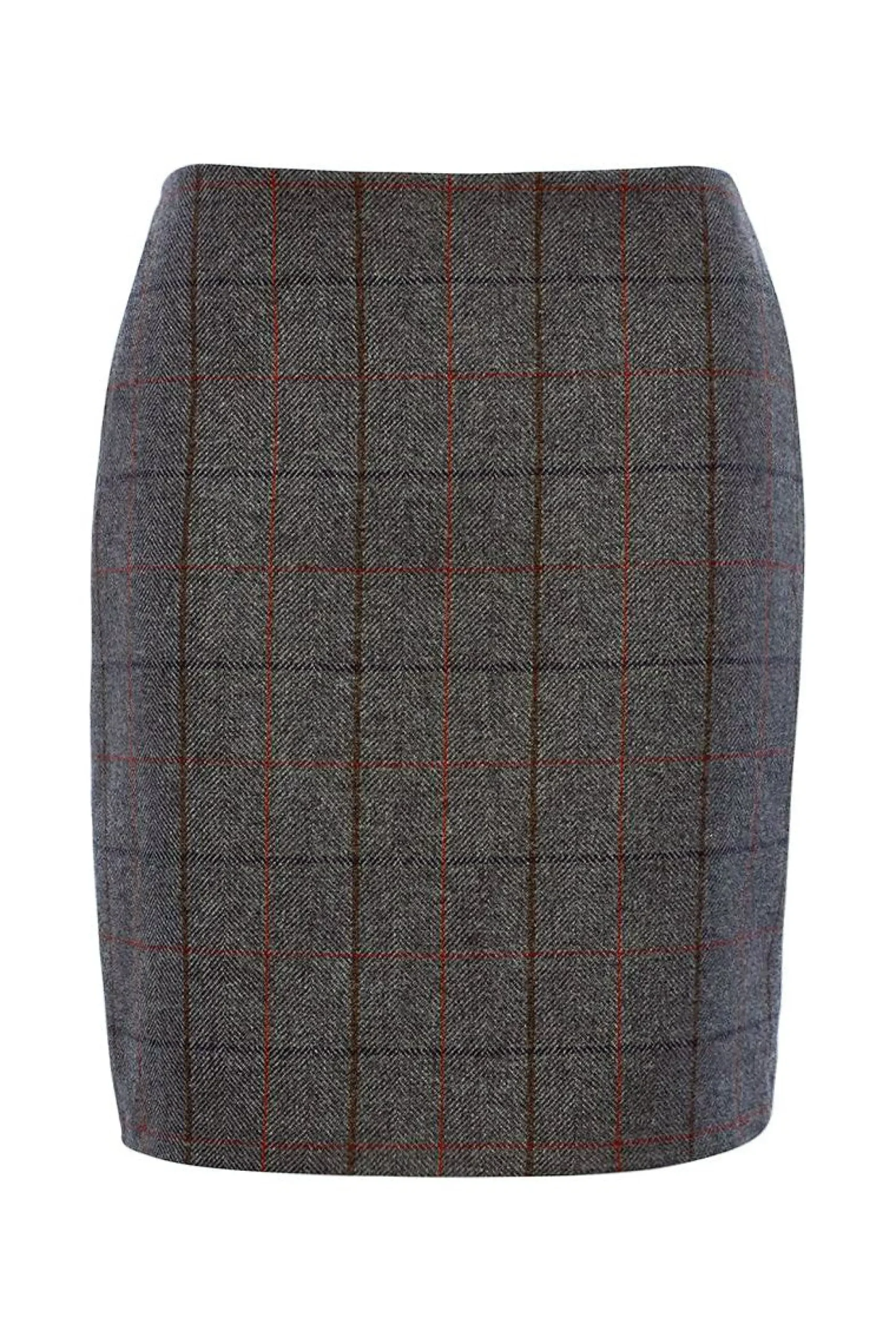 Holland Cooper Chelsea Skirt Mid Blue Check Hot