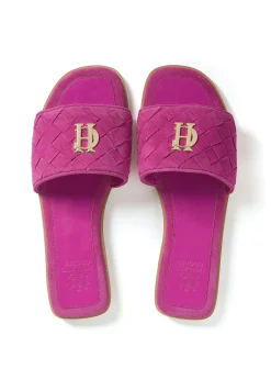 Holland Cooper Chelsea Slides Fuchsia Discount