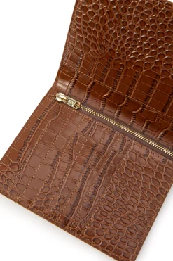 Holland Cooper Chelsea Wallet Tan Croc