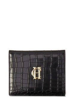 Holland Cooper Chelsea Wallet Black Croc