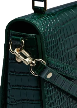 Holland Cooper Cheltenham Bag Emerald Croc Clearance