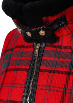 Holland Cooper Chiltern Cape Red Tartan Best