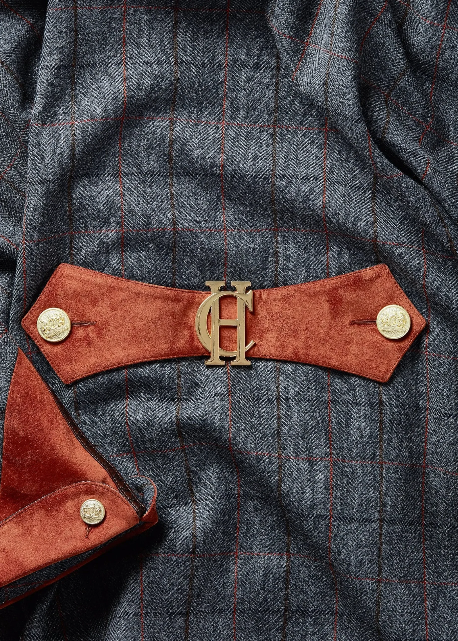Holland Cooper Chiltern Cape Mid Blue Check Hot
