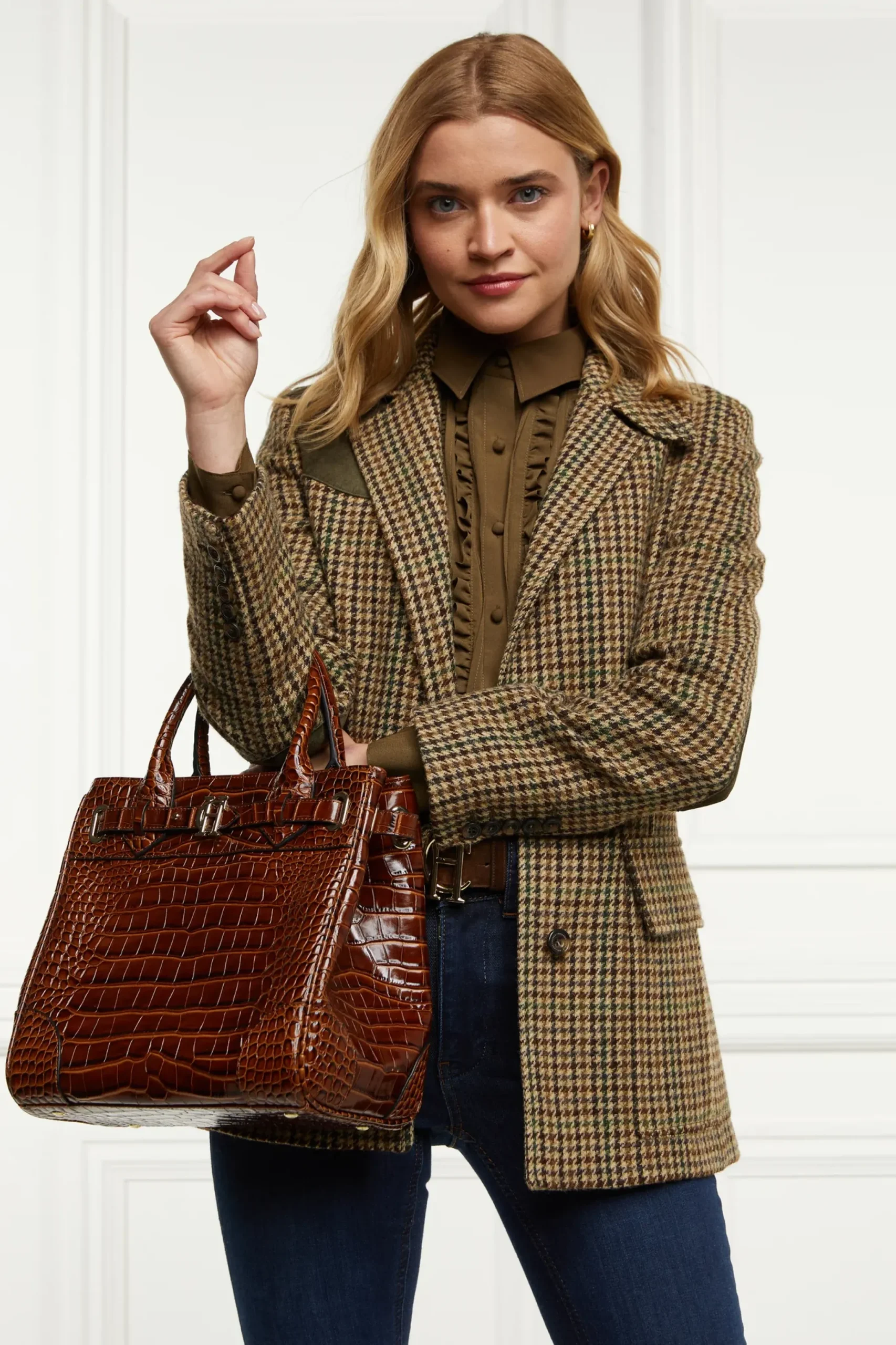 Holland Cooper Clarissa Shirt Khaki Clearance