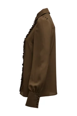 Holland Cooper Clarissa Shirt Khaki Clearance