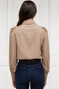 Holland Cooper Clarissa Shirt Caramel New