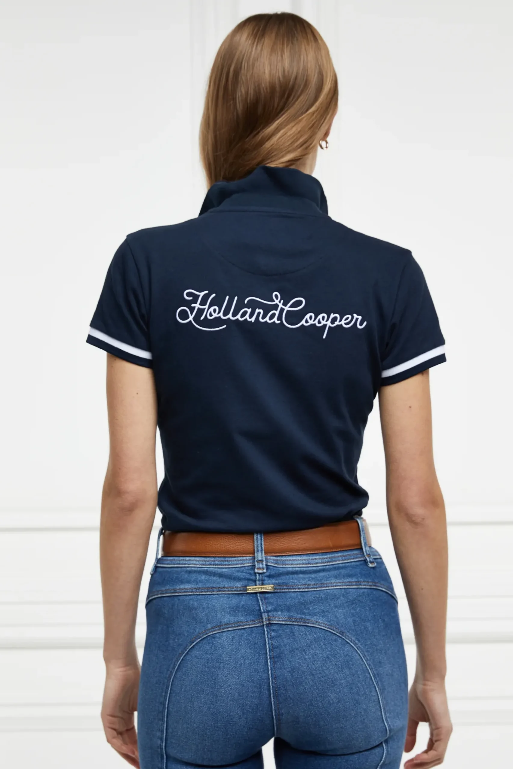 Holland Cooper Classic Polo Shirt Ink Navy Sale