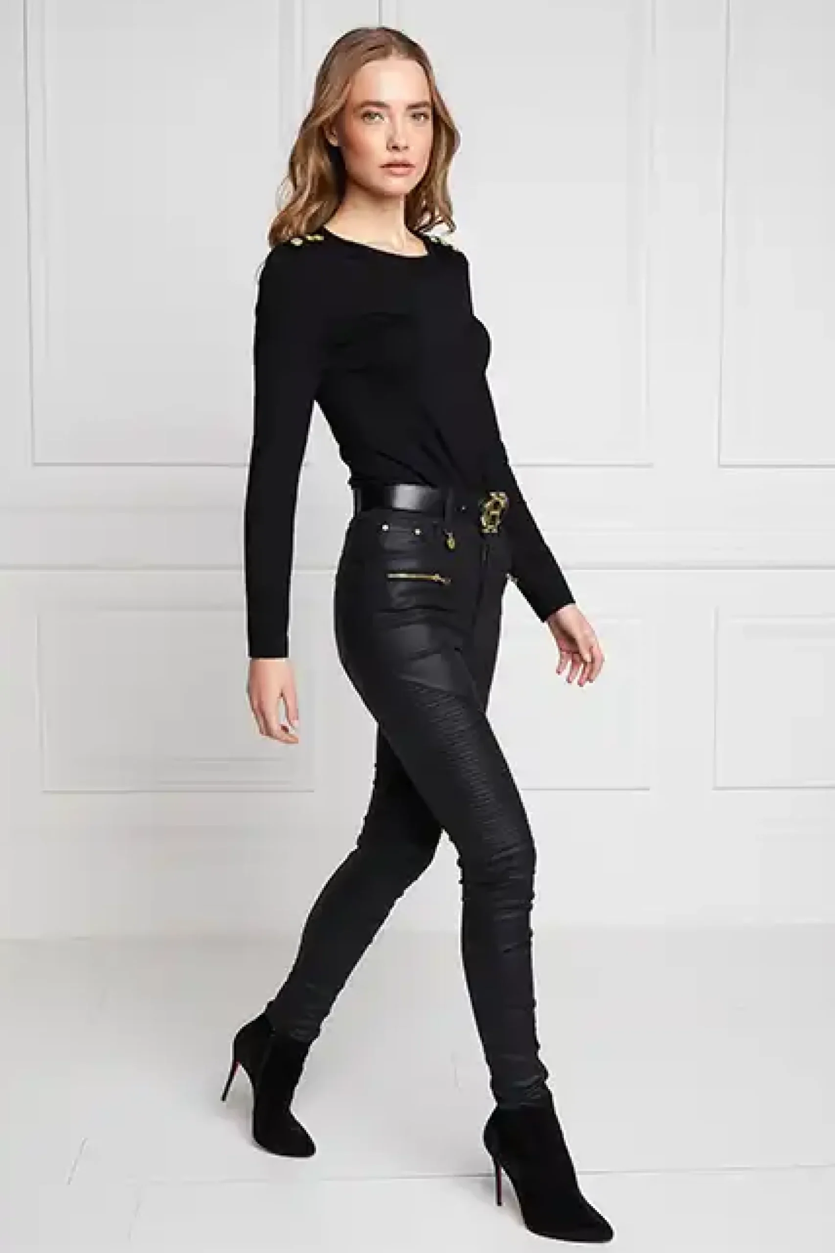 Holland Cooper Coated Biker Jean Sale