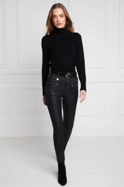 Holland Cooper Coated Jodhpur Jean Black Outlet