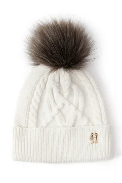 Holland Cooper Cortina Bobble Hat Cream Outlet