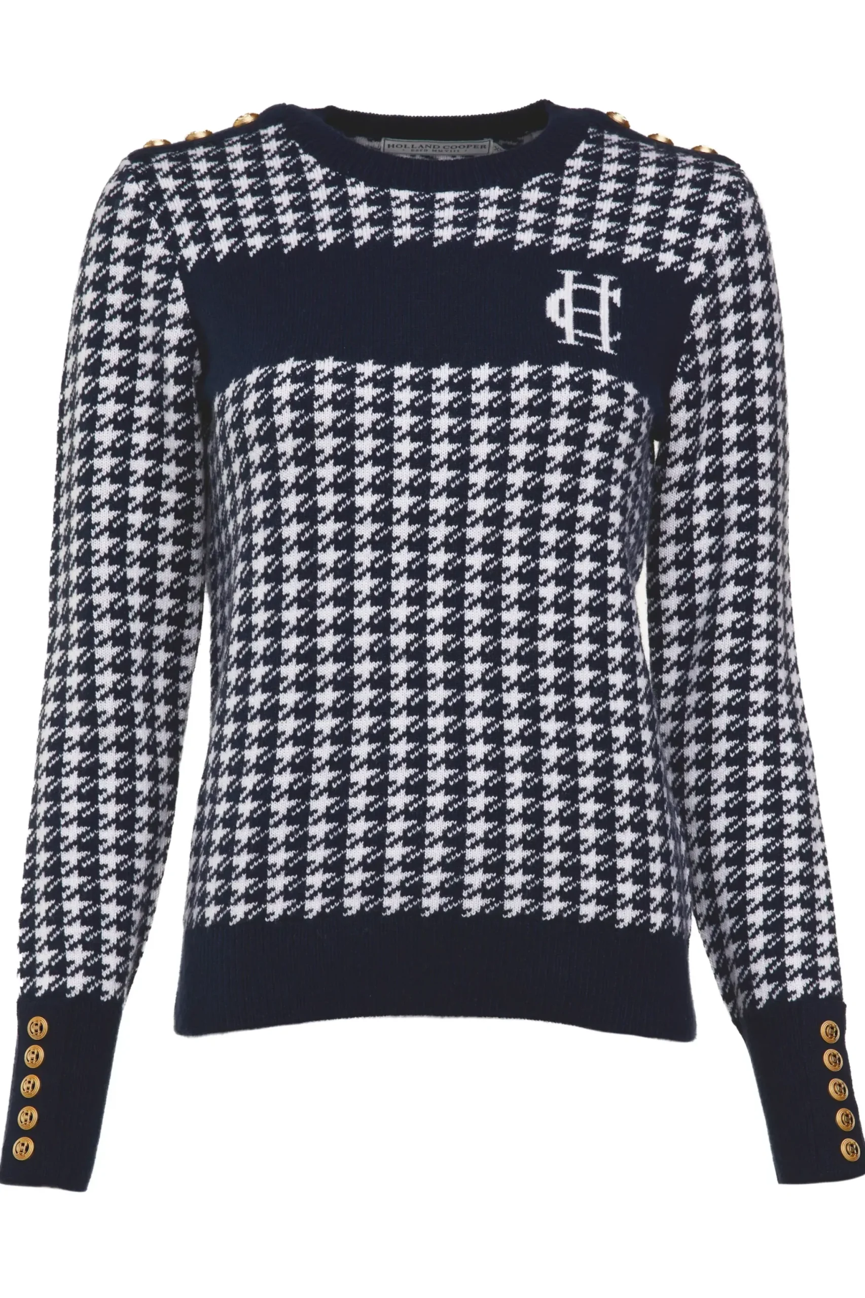 Holland Cooper Cortina Bobble Hat Ink Navy Outlet