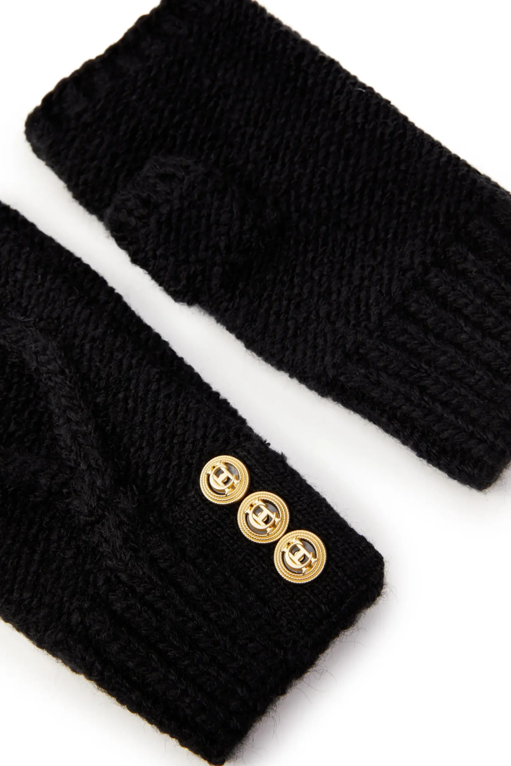 Holland Cooper Cortina Fingerless Gloves Black Online