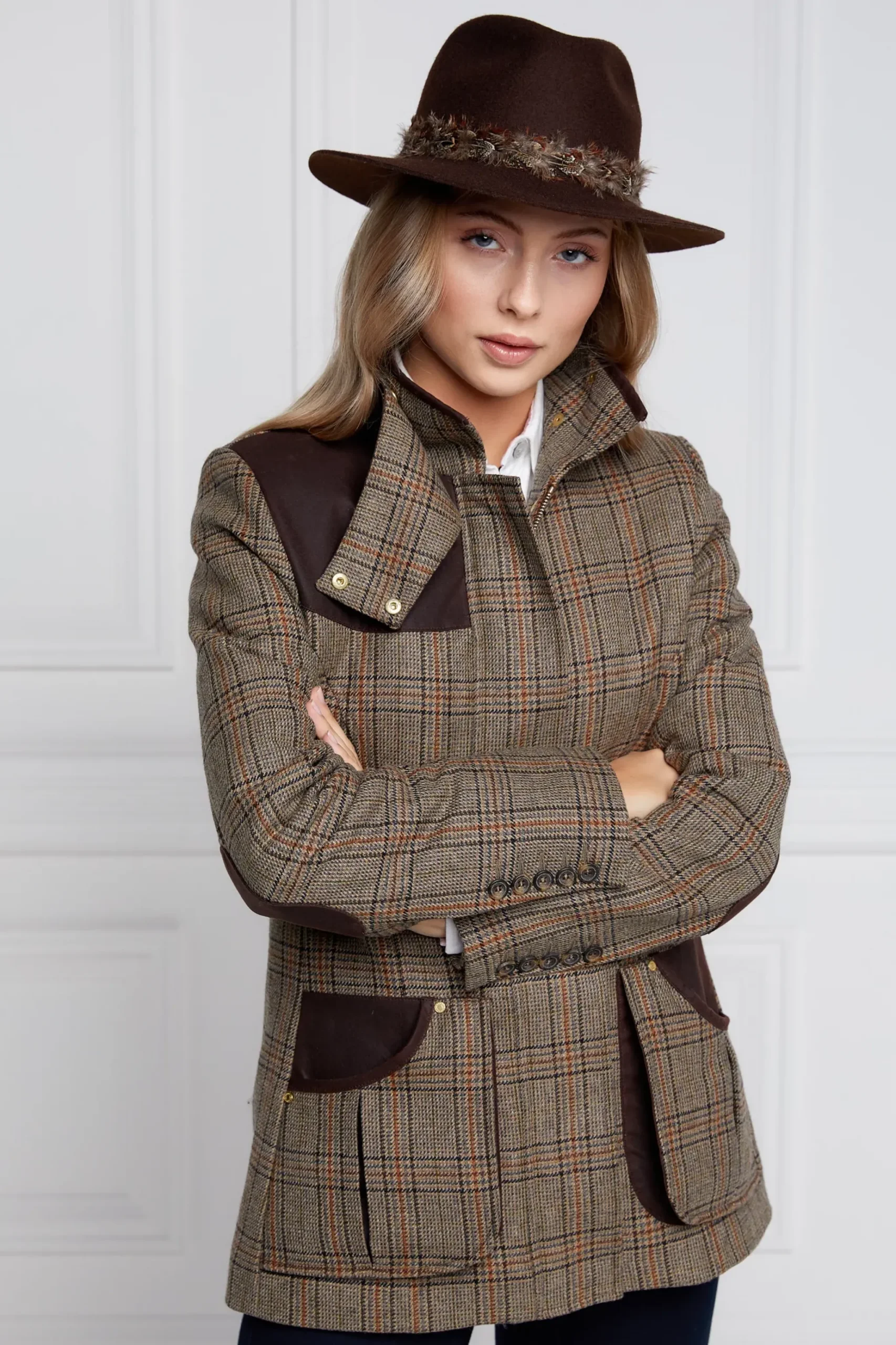 Holland Cooper Country Classic Jacket Bourbon Tweed Sale