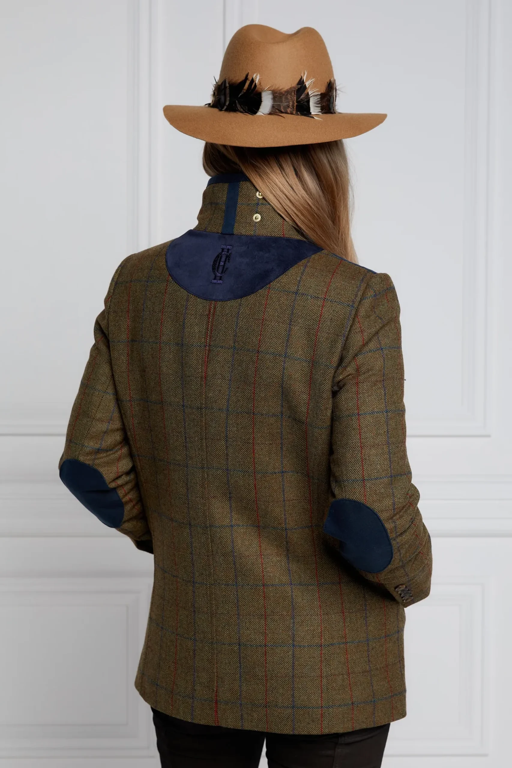 Holland Cooper Country Classic Jacket Glen Green Outlet