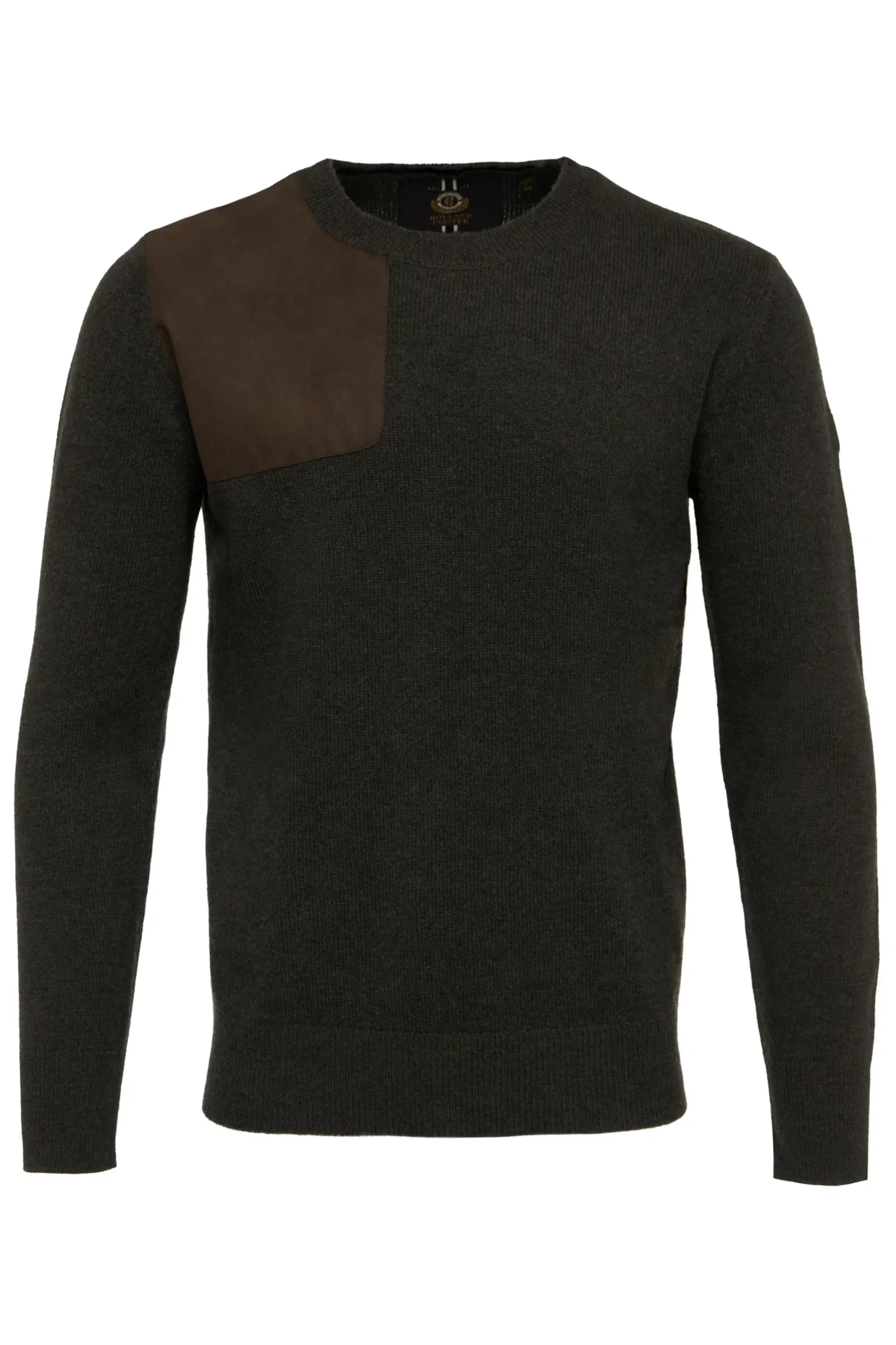 Holland Cooper Country Crew Neck Knit Moss Discount