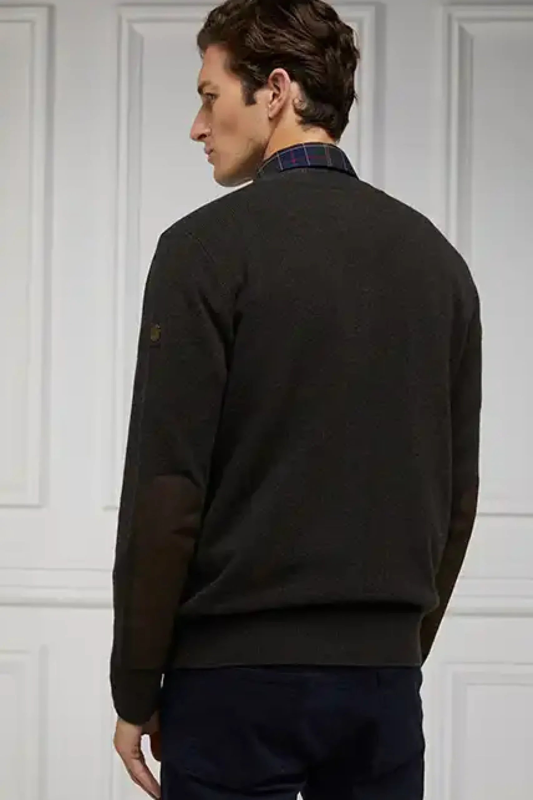 Holland Cooper Country Crew Neck Knit Moss Discount