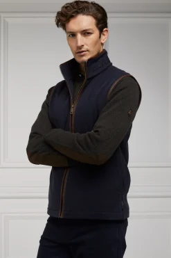 Holland Cooper Country Fleece Gilet Ink Navy Outlet