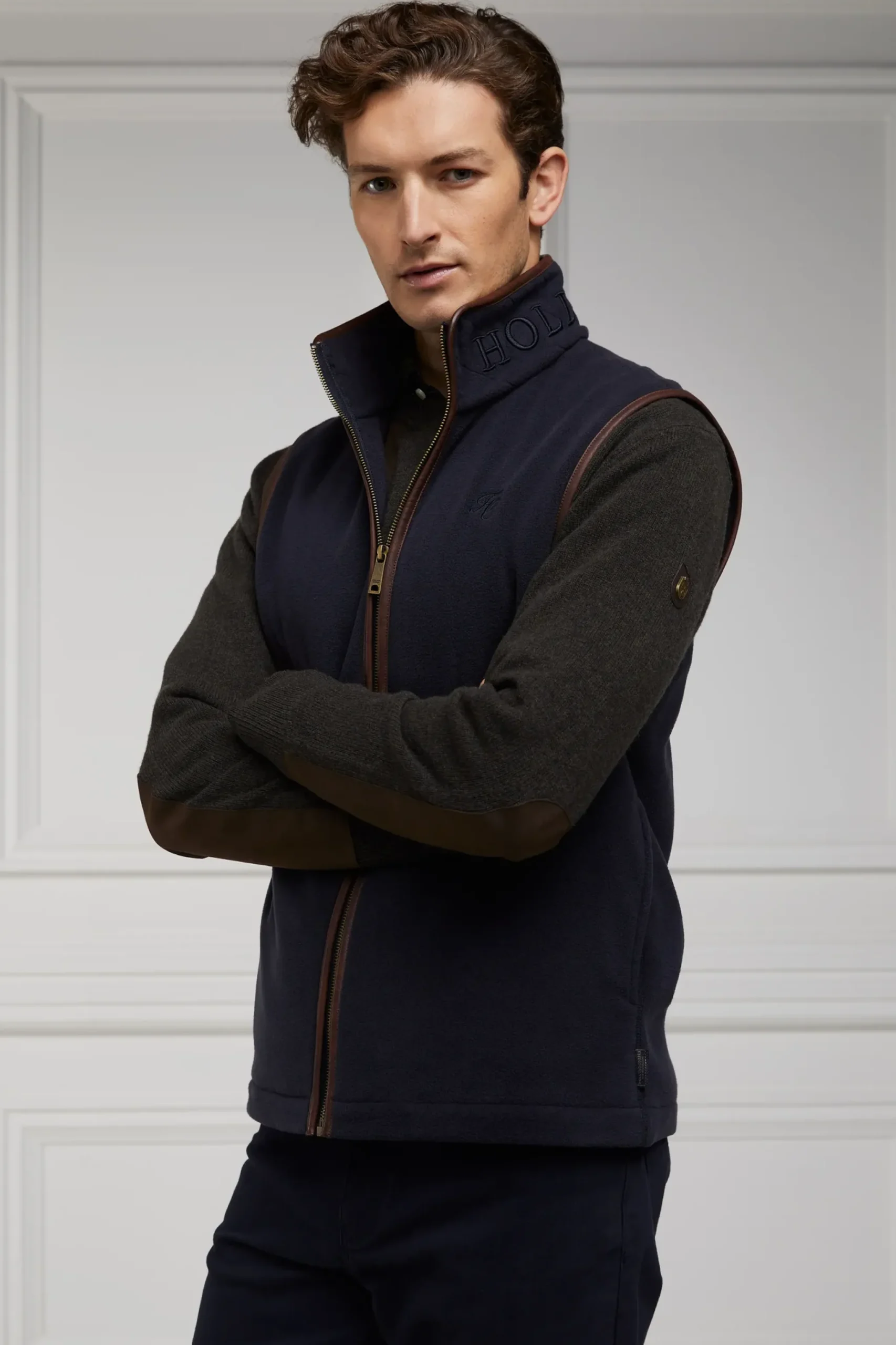 Holland Cooper Country Fleece Gilet Ink Navy Outlet