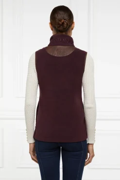 Holland Cooper Country Fleece Gilet Mulberry Online