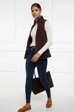 Holland Cooper Country Fleece Gilet Mulberry Online