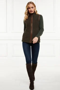 Holland Cooper Country Fleece Gilet Khaki Hot