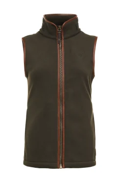 Holland Cooper Country Fleece Gilet Khaki Hot