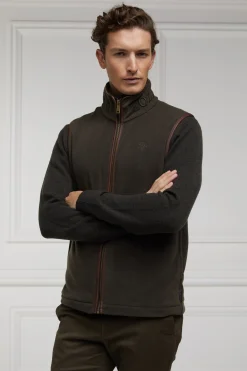 Holland Cooper Country Fleece Gilet Khaki Best