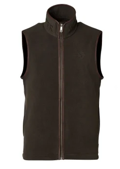 Holland Cooper Country Fleece Gilet Khaki Best