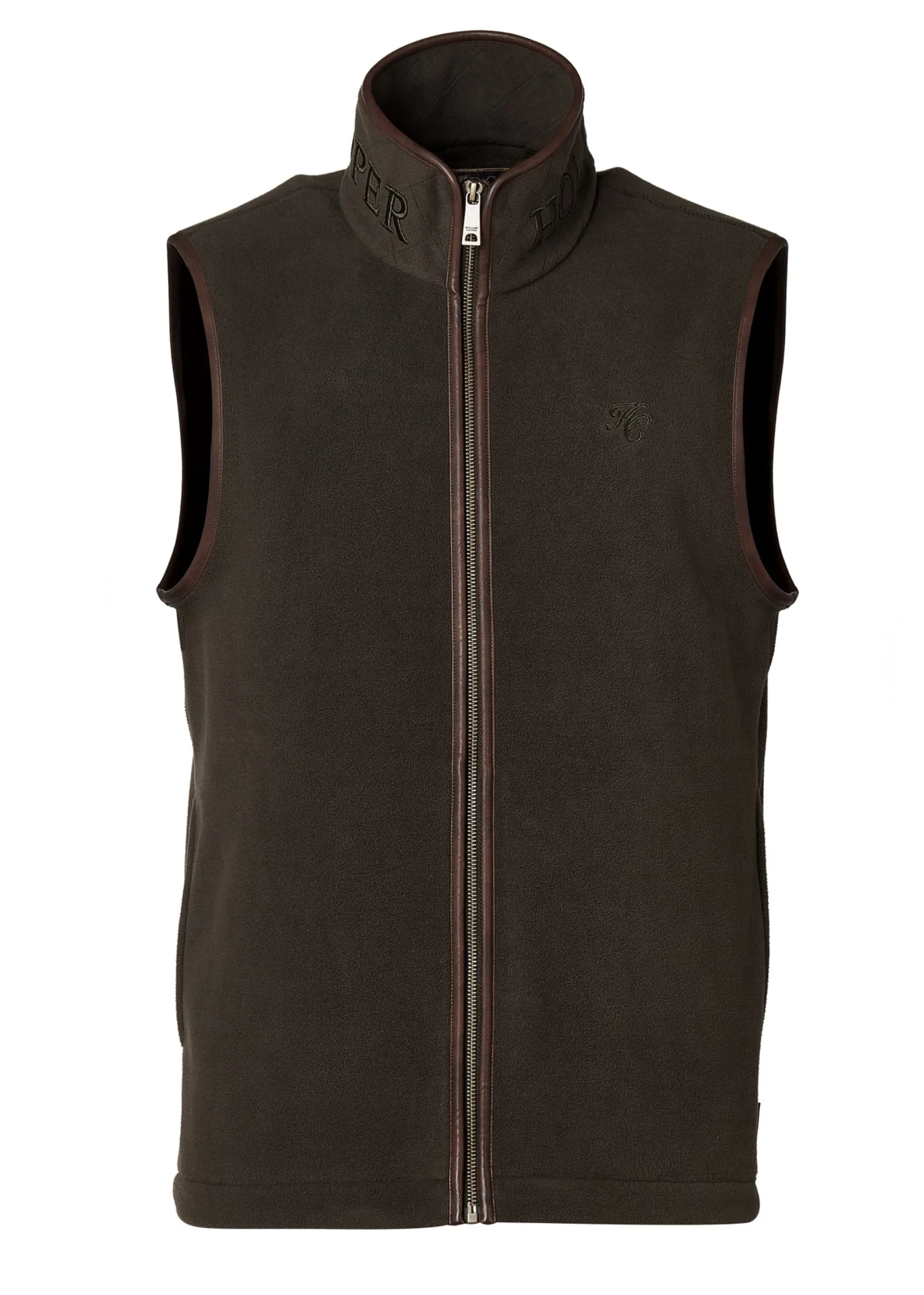 Holland Cooper Country Fleece Gilet Khaki Best