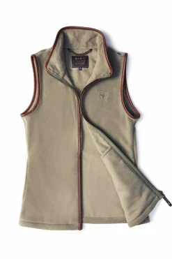 Holland Cooper Country Fleece Gilet Sage New