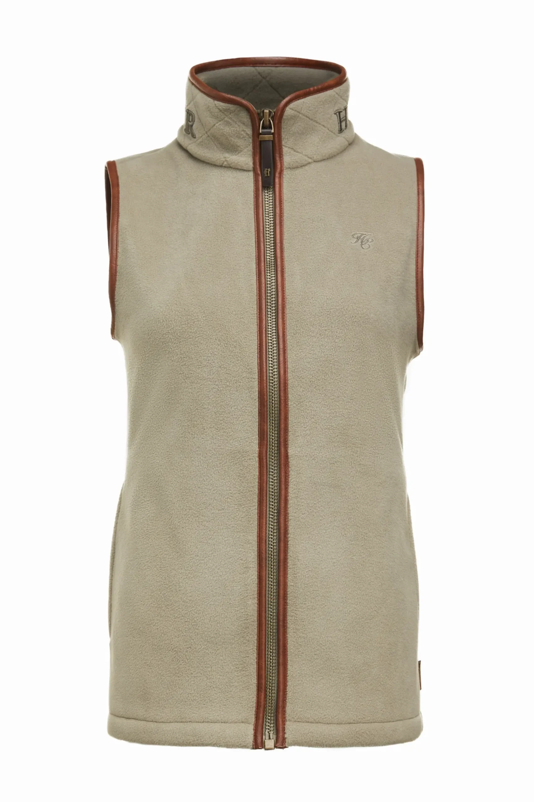 Holland Cooper Country Fleece Gilet Sage New