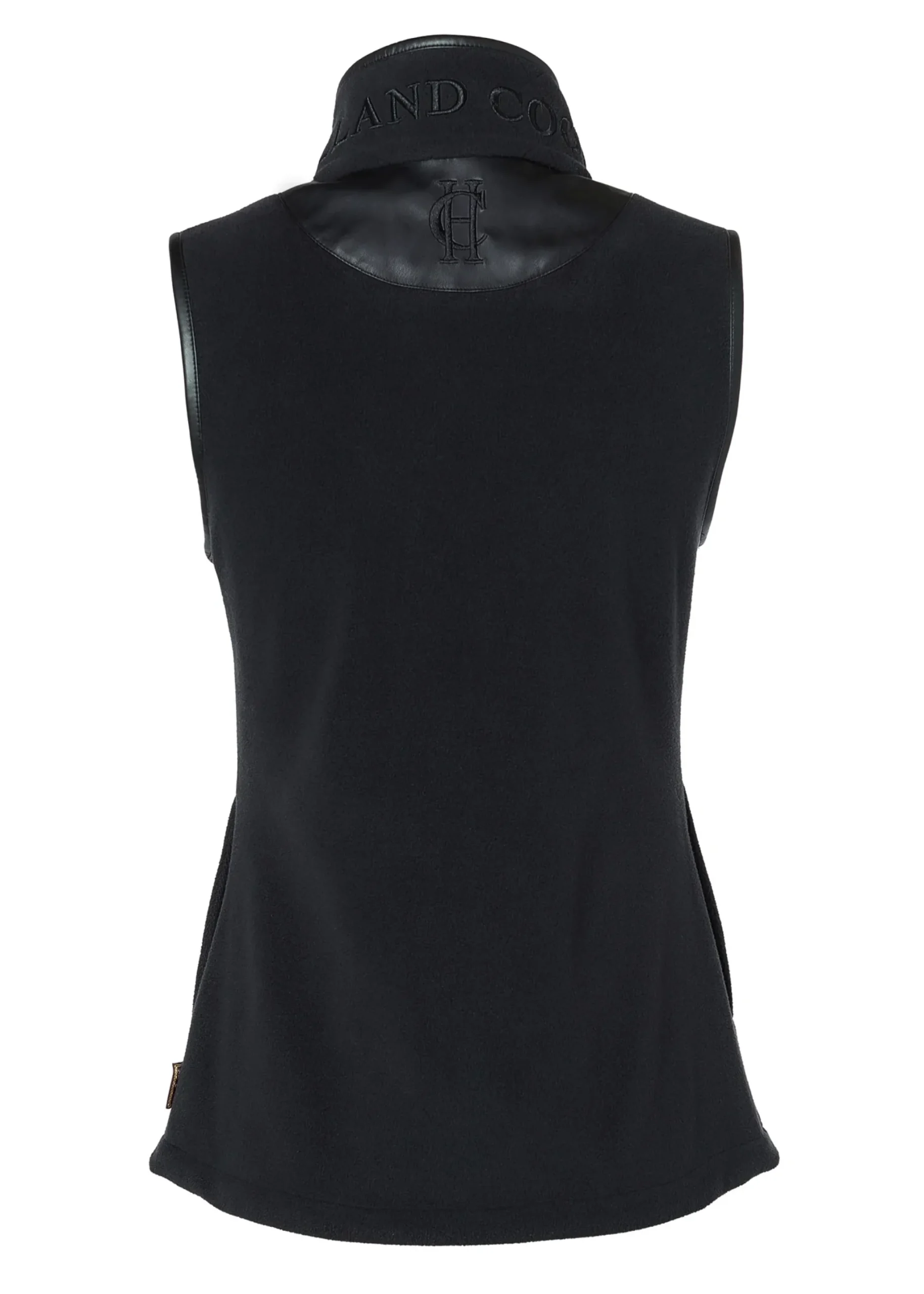 Holland Cooper Country Fleece Gilet Black Clearance