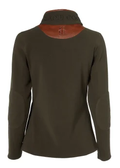 Holland Cooper Country Fleece Half Zip Khaki New