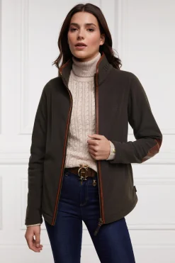 Holland Cooper Country Fleece Jacket Khaki Clearance