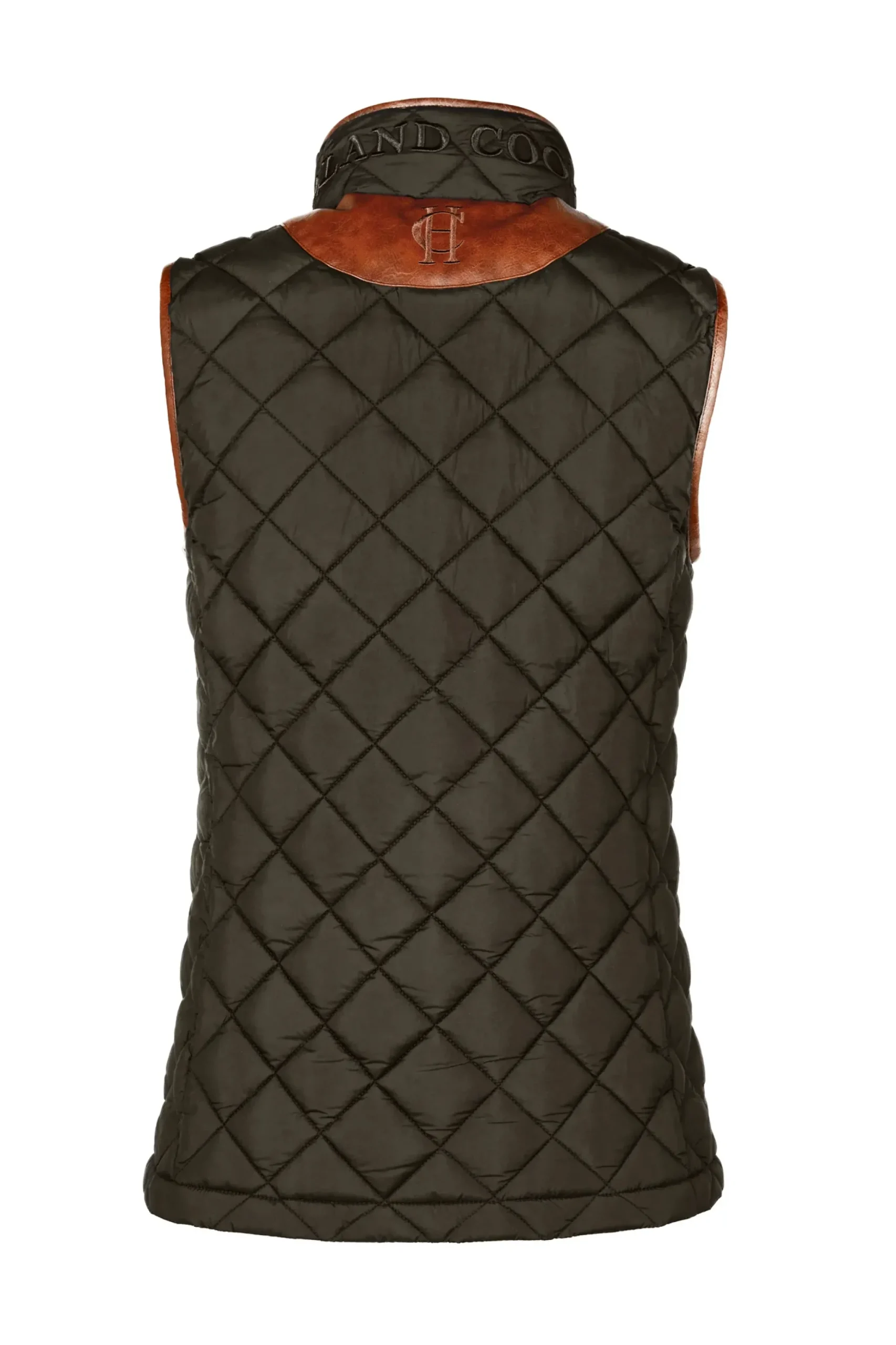 Holland Cooper Country Quilted Gilet Heritage Khaki Clearance