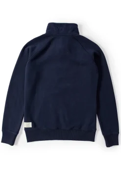 Holland Cooper Crest Zip Henley Ink Navy Discount