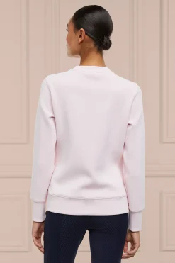 Holland Cooper Crystal Crew Neck Sweat Blush Discount