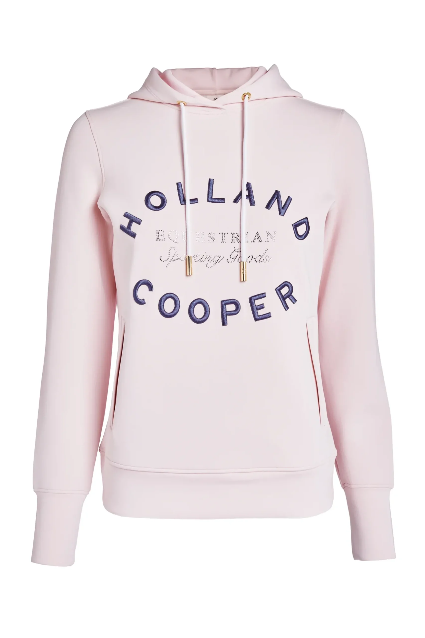 Holland Cooper Crystal Hoodie Blush