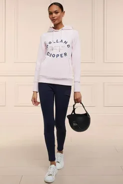 Holland Cooper Crystal Hoodie Blush