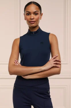 Holland Cooper Crystal Sleeveless Base Layer Ink Navy Best