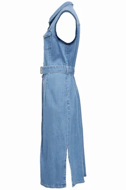 Holland Cooper Denim Sleeveless Shirt Dress Online