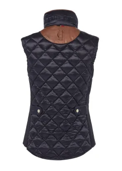 Holland Cooper Diamond Quilt Classic Gilet Ink Navy