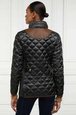 Holland Cooper Diamond Quilt Classic Jacket Khaki Outlet