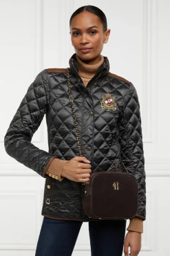Holland Cooper Diamond Quilt Classic Jacket Khaki Outlet