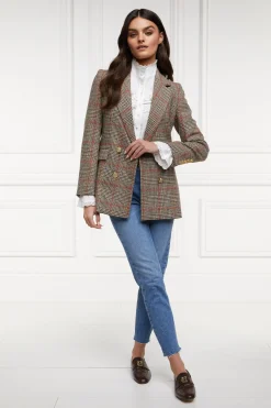 Holland Cooper Double Breasted Blazer Orange Windsor Discount