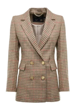 Holland Cooper Double Breasted Blazer Charlton Tweed Best
