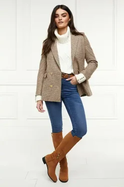 Holland Cooper Double Breasted Blazer Charlton Tweed Best