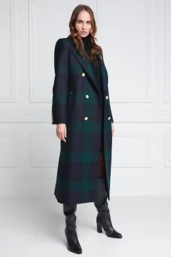 Holland Cooper Double Breasted Coat Blackwatch Best